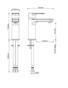 Wiesbaden Wastafelkraan Trop Mat Zwart Laag - 29.3522 Wiesbaden Wastafelkraan Trop Mat Zwart Laag - 29.3522