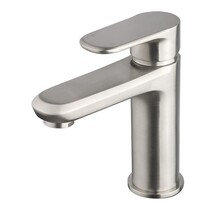 Wiesbaden Wastafelkraan Trop Geborsteld Staal Laag - 29.3521