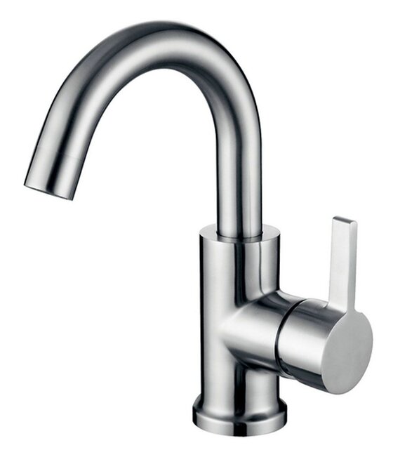 Wiesbaden Wastafelkraan Wes RVS - 304 met draaibare uitloop - 24.3712 Wiesbaden Wastafelkraan Wes RVS - 304 met draaibare uitloop - 24.3712