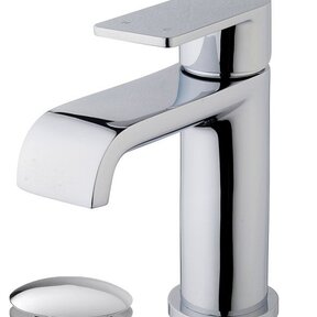 Wiesbaden Lima wastafelkraan Chroom met Waste - 29.3950