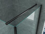 Douchecabine Galonero 80x80 Mat Zwart Draaideur 6mm Veiligheidsglas Anti-kalk 190cm