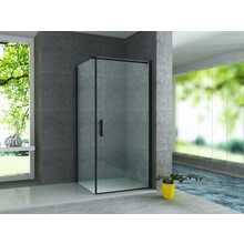 Douchecabine Galonero 80x80 Mat Zwart Draaideur 6mm Veiligheidsglas Anti-kalk 190cm