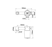 Wiesbaden Caral Twenty wastafelkraan inbouwdeel eenhendel Wiesbaden Caral Twenty wastafelkraan inbouwdeel eenhendel