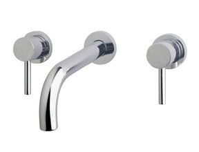 Wiesbaden Inbouw wastafelkraan Caral Chroom 2-knops - 29.4115