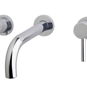 Wiesbaden Inbouw wastafelkraan Caral Chroom 2-knops - 29.4115