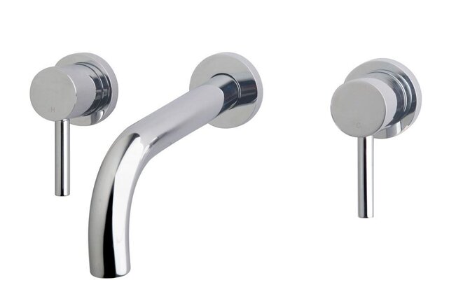 Wiesbaden Inbouw wastafelkraan Caral Chroom 2-knops - 29.4115 Wiesbaden Inbouw wastafelkraan Caral Chroom 2-knops - 29.4115