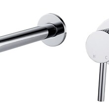 Wiesbaden Inbouw wastafelkraan Ribbd Chroom eenhendel - 29.5330