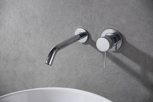 Wiesbaden Inbouw wastafelkraan Ribbd Chroom eenhendel - 29.5330 Wiesbaden Inbouw wastafelkraan Ribbd Chroom eenhendel - 29.5330