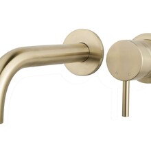 Wiesbaden Inbouw wastafelkraan Caral Twenty Afbouwdeel Geborsteld Messing - 29.5151