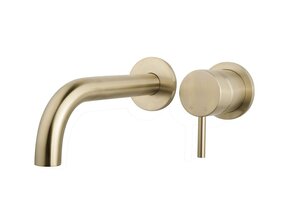 Wiesbaden Inbouw wastafelkraan Caral Twenty Afbouwdeel Geborsteld Messing - 29.5151