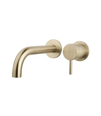 Wiesbaden Wiesbaden Inbouw wastafelkraan Caral Twenty Afbouwdeel Geborsteld Messing - 29.5151