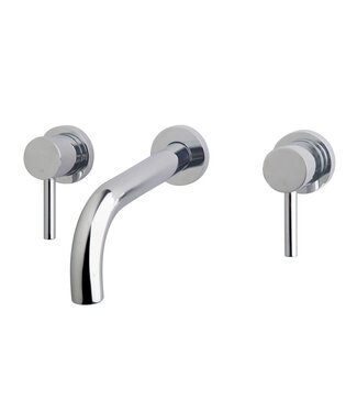 Wiesbaden Wiesbaden Inbouw wastafelkraan Caral 2-knops afbouwdeel Chroom - 29.3110