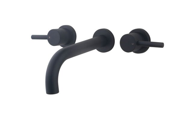 Wiesbaden Inbouw wastafelkraan Caral 2-knops afbouwdeel Mat Zwart - 29.2110 Wiesbaden Inbouw wastafelkraan Caral 2-knops afbouwdeel Mat Zwart - 29.2110