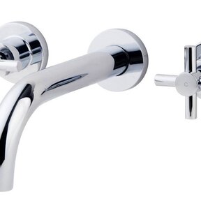 Wiesbaden Inbouw wastafelkraan Cross afbouwdeel Chroom 2-knops - 29.3112