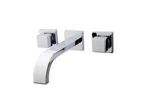 Wiesbaden Rombo inbouw wastafelmengkraan Chroom 2-knops - 29.4119
