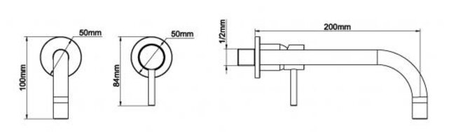 Wiesbaden Afbouwdeel Slim met Coldstart Geborsteld brons koper - 29.7162 Wiesbaden Afbouwdeel Slim met Coldstart Geborsteld brons koper - 29.7162