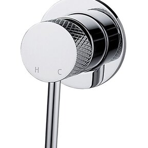 Wiesbaden Ribbd inbouw 1-weg douchemengkraan Chroom - 29.5340