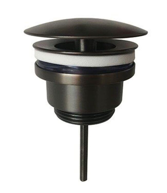 Parro Mini Toilet Fonteinset Victoria Gunmetal met Handdoekhouder hardsteen waskom 40x22x8cm