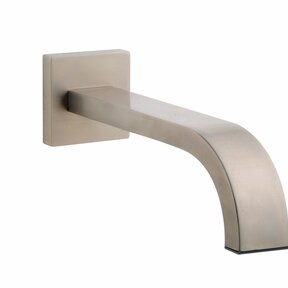 Wiesbaden Rombo inbouw-uitloop 22 cm Vierkant Geborsteld Staal - 29.3997