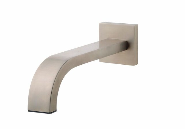 Wiesbaden Rombo inbouw-uitloop 30 cm Vierkant Geborsteld Staal - 29.4018