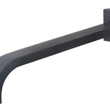 Wiesbaden Rombo inbouw-uitloop 30 cm Vierkant Mat Zwart - 29.2016