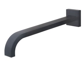 Wiesbaden Rombo inbouw-uitloop 30 cm Vierkant Mat Zwart - 29.2016