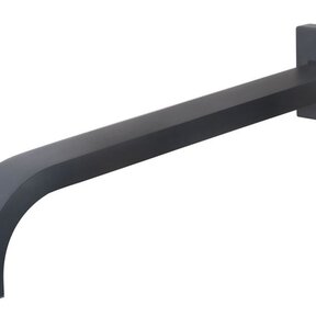 Wiesbaden Rombo inbouw-uitloop 25 cm Vierkant Mat Zwart - 29.2015