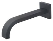 Wiesbaden Rombo inbouw-uitloop 22 cm Vierkant Mat Zwart - 29.2985