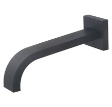 Wiesbaden Rombo inbouw-uitloop 22 cm Vierkant Mat Zwart - 29.2985