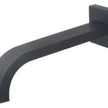 Wiesbaden Rombo inbouw-uitloop 22 cm Vierkant Mat Zwart - 29.2985