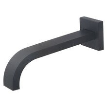 Wiesbaden Rombo inbouw-uitloop 22 cm Vierkant Mat Zwart - 29.2985