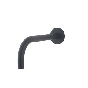 Wiesbaden Slim 18mm Uitloop Mat Zwart 20cm 1/2" Rond - 29.2030