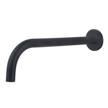 Wiesbaden Slim 18mm Uitloop Mat Zwart 25cm 1/2" Rond - 29.2031