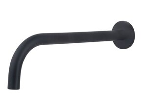 Wiesbaden Slim 18mm Uitloop Mat Zwart 25cm 1/2" Rond - 29.2031