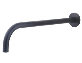 Wiesbaden Slim 18mm Uitloop Mat Zwart 30cm 1/2" Rond - 29.2032