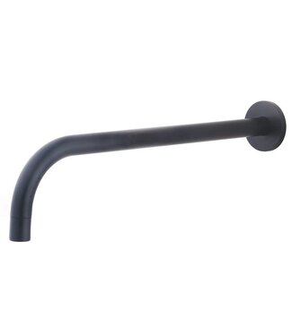 Wiesbaden Wiesbaden Slim 18mm Uitloop Mat Zwart 30cm 1/2" Rond - 29.2032