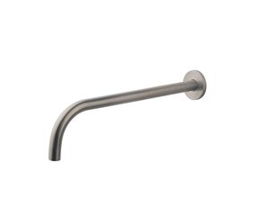 Wiesbaden Slim 18mm Uitloop Geborsteld Staal 30cm 1/2" Rond - 29.4037