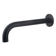 Wiesbaden Caral Inbouw Uitloop Mat Zwart 25cm Rond 1/2" - 29.2945