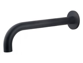 Wiesbaden Caral Inbouw Uitloop Mat Zwart 25cm Rond 1/2" - 29.2945