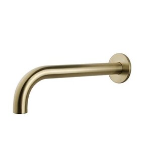 Wiesbaden Caral Inbouw Uitloop Geborsteld Messing 30cm Rond 1/2" - 29.5946