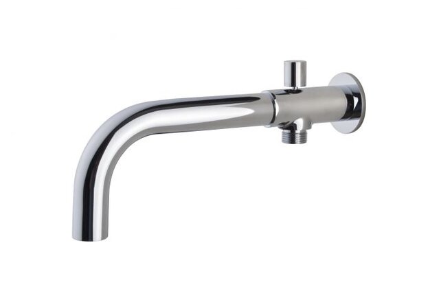 Wiesbaden Caral Inbouw baduitloop met omstel Chroom 23cm - 29.4060 Wiesbaden Caral Inbouw baduitloop met omstel Chroom 23cm - 29.4060