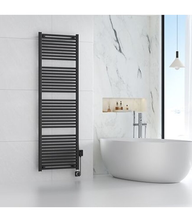 Elara elektrische radiator Smart WiFi 180x60cm Mat Zwart 1000 Watt