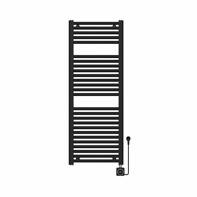 Wiesbaden Elara elektrische radiator Smart WiFi 118x45cm Mat Zwart 700 Watt Wiesbaden Elara elektrische radiator Smart WiFi 118x45cm Mat Zwart 700 Watt
