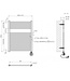 Elara elektrische radiator Smart WiFi 77x60cm Mat Zwart 400 Watt