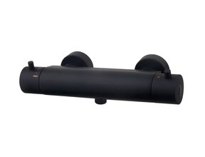 Wiesbaden Douchekraan Caral Mat Zwart Cool Touch - 29.2930 - thermostaatkraan douche 15-HoH
