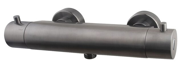 Wiesbaden Douchekraan Caral Gunmetal Cool Touch - 29.7932 - thermostaatkraan douche 15-HoH