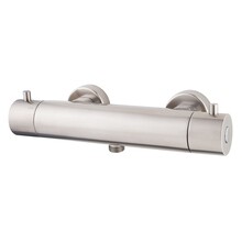 Wiesbaden Douchekraan Caral Geborsteld Staal Cool Touch - 29.4930 - thermostaatkraan douche 15-HoH