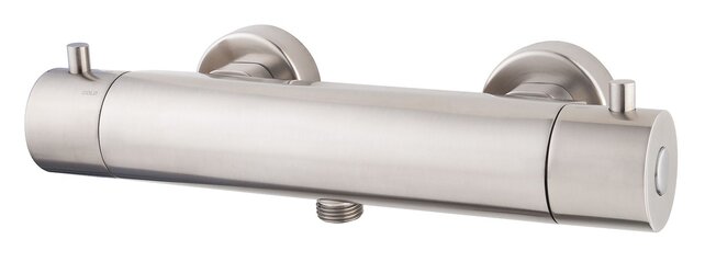 Wiesbaden Douchekraan Caral Geborsteld Staal Cool Touch - 29.4930 - thermostaatkraan douche 15-HoH Wiesbaden Douchekraan Caral Geborsteld Staal Cool Touch - 29.4930 - thermostaatkraan douche 15-HoH