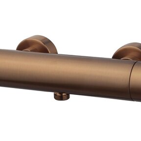 Wiesbaden Douchekraan Caral Geborsteld Koper Brons Cool Touch - 29.6929 - Thermostaatkraan douche 15-HoH