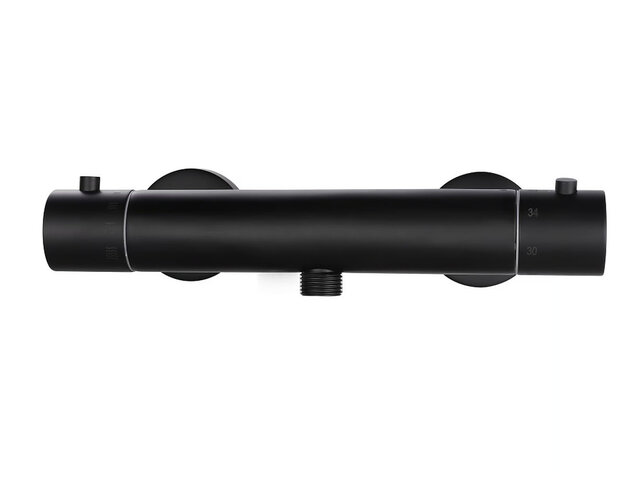 Xellanz Thermostatische Douchekraan Rio Mat Zwart 15-HoH - 29.6128 Xellanz Thermostatische Douchekraan Rio Mat Zwart 15-HoH - 29.6128